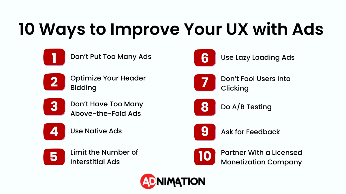 Improve Your UX with Ads chart