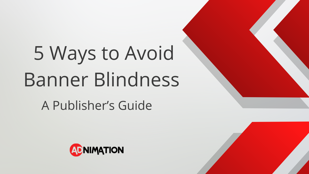 Publishers avoid banner blindness