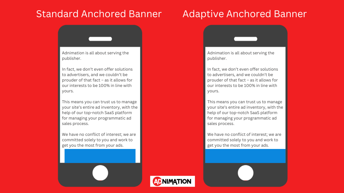 adaptive anchored banner example