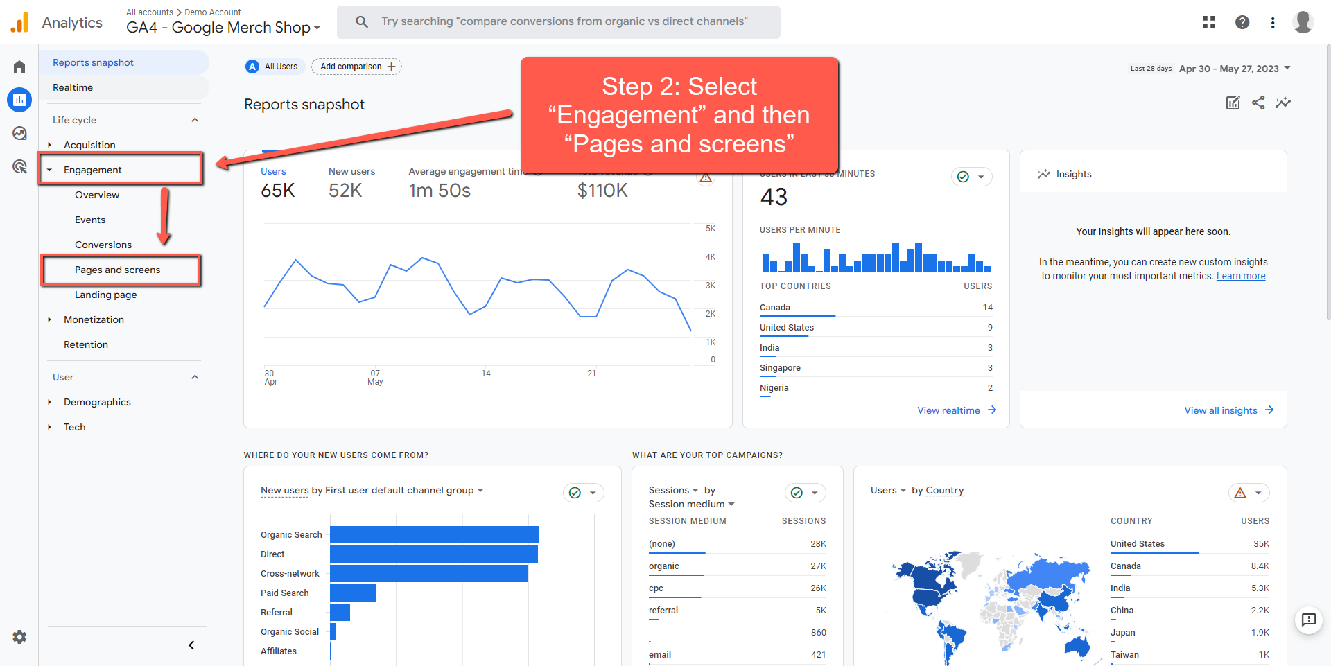 GA4 pageviews step 2