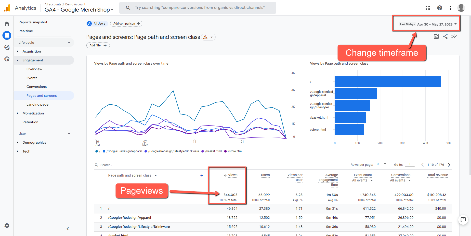 GA4 pageviews step 3