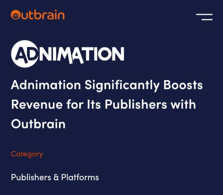 Outbrain success story