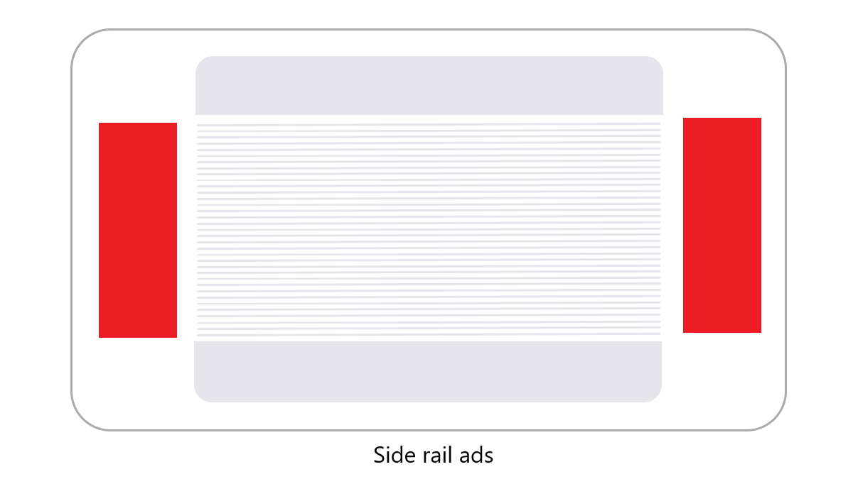 Side rail ads example